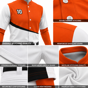 Uniforme de baseball personnalisé unisexe, jersey en polyester à blocs de couleur, manches courtes, pantalon à fermeture boutonnée, OEM ODM - Product Image 6