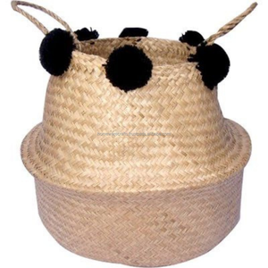 Light and Handcrafted <b>Seagrass</b> Belly <b>Basket</b> Bulk Orders Wholesale Sustainable <b>Storage</b> <b>Basket</b> for Hotel Resort Home Decor Vietnam - Product Image 4