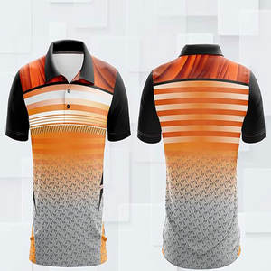 Chemise de tennis personnalisée de la meilleure qualité pour hommes, vêtements de sport par sublimation, chemise pour adulte, nom de l'équipe, personnalisables - Product Image 1