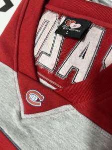 T-shirts personnalisés en coton French Terry avec broderie appliquée, style Letterman Baseball, avec nom et numéro sur panneau, en jersey respirant - Product Image 4