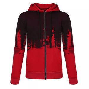 Sweat-shirt à capuche personnalisé avec dégradé de couleurs pour homme, en polaire premium, avec logo OEM imprimé, vêtement décontracté d'hiver - Product Image 3