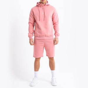 Soft Cotton <b>Men</b> Hoodie and <b>Shorts</b> Combo Two Piece Summer Outfit Modern Streetwear Set Breathable Stylish OEM - Product Image 4