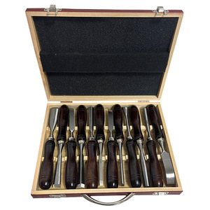 Ensemble de 12 couteaux de tournage pour le travail du bois, coffret en bois, kit de ciseaux à bois, outils de bricolage pour le travail du bois, kit d'artisanat manuel, lames en acier au carbone - Product Image 5