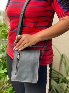 Sac à bandoulière et écharpe en cuir véritable, fait à la main, élégant, pour femmes, 2020 - Product Image 2