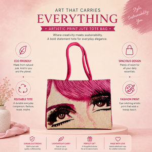 Sac de courses en tissu de jute écologique |   Sac de courses réutilisable avec poignée durable, personnalisable, vente en gros, export, OEM, sacs d'Inde - Product Image 5