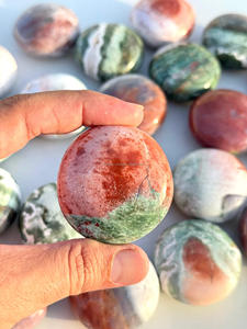 Piedra de Jaspe Unicornio en Forma de Galleta, Cristal Natural Curativo, Gema Pulida, Venta al por Mayor - Product Image 2