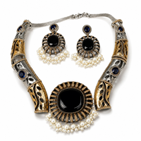 Parure de bijoux en alliage de cuivre plaqué argent avec turquoise sertie clos, style bohème, pour femmes et amoureux, mariage et fiançailles