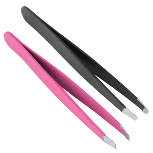Pinzas Profesionales de Acero Inoxidable para Cejas, Puntas Afiladas para Extensiones de Pestañas, Definición de Cejas, Antiestáticas - Product Image 3