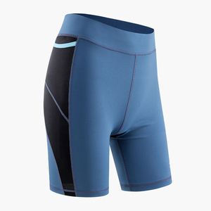 กางเกงขาสั้นเอวสูง Aero สำหรับผู้หญิง เหมาะสำหรับออกกำลังกาย พิลาทิส ระบายอากาศ แห้งเร็ว ผสมผสานวัสดุสแปนเด็กซ์อย่างดี รับผลิตแบบ OEM - Product Image 3