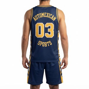 Kit d'équipe de basketball classique, maillot et short personnalisés sublimés pour les matchs, l'entraînement, les clubs, les universités, vêtements de sport, fabrication en gros - Product Image 2