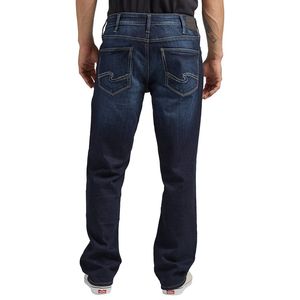 Pantalones Vaqueros de Mezclilla para Hombre, Corte Slim Fit, Resistentes a las Arrugas, Estilo Desgastado, 100% Algodón, Alta Calidad - Product Image 1
