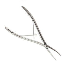 คีมตัดกระดูกแบบสั่งทำพิเศษ Beyer Bone Rongeur แบบสปริงคู่ ข้อต่อแบบ Lap Joint ผลิตจากเหล็กกล้าไร้สนิมขัดเงา ใช้งานด้วยมือ นำกลับมาใช้ใหม่ได้ ได้รับมาตรฐาน CE MOL โดย Dentavex - Product Image 4