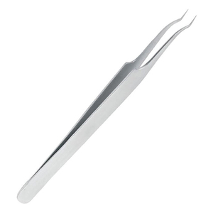 Pince à cils de précision antistatique en acier sur mesure, type en L, pince à cils droite professionnelle pour volume, forte adhérence - Product Image 4