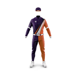 Custom Made Anti-Bacterial 100% Polyester <b>Baseball</b> Uniform for Men Designed in Pakistan Front Logo for Training Matches Team - Product Image 3