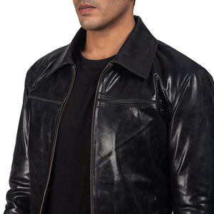 Nouvelle veste de moto d'hiver pour homme en cuir respirant de haute qualité avec broderies et patchwork style urbain - Product Image 6