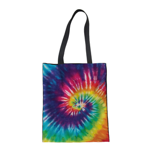 Hot Selling Tie Dye Cotton <b>Bags</b> With Handle Comfortable Custom Logo And Solid Color Wholesale Cheap Price - Product Image 1