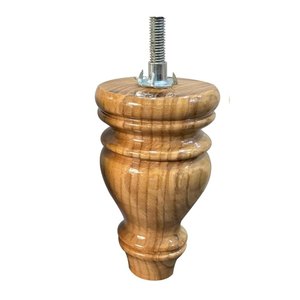 งานแกะสลักไม้สมาร์ทอาร์ต ทำด้วยมือ ขาโซฟาไม้ 6 ชิ้น ขาตู้ไม้สน ขาโต๊ะชอว์กีขนาดเล็ก สีน้ำตาลอ่อนธรรมชาติ - Product Image 3