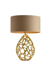 Lámpara de Mesa Moderna Dorada, Lámpara de Mesa Decorativa, Lámpara de Diseño, Lámpara de Mesa Contemporánea, Lámpara de Mesa de Acento - Product Image 2