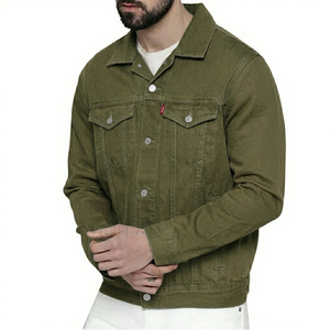 Most popular design lightweight waterproof Men <b>Denim</b> Jeans Jacket Best Manufacturing Soft Premium <b>material</b> Men <b>Denim</b> Jean Jacket - Product Image 1