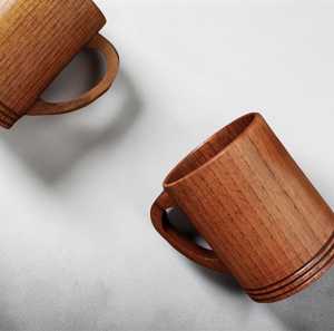 แก้วไม้, แก้วกาแฟไม้ทำมือ, ภาชนะดื่มเครื่องดื่มสไตล์เรสติก, ภาชนะครัวไม้ธรรมชาติ, ภาชนะบนโต๊ะอาหารสไตล์ฟาร์มเฮาส์, แก้วรักษ์โลก, ของขวัญแก้วกาแฟ - Product Image 6