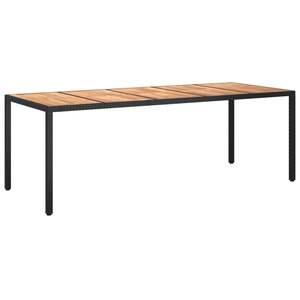 Ensemble de 8 ensembles de salle à manger de jardin noirs pour patio - Product Image 6