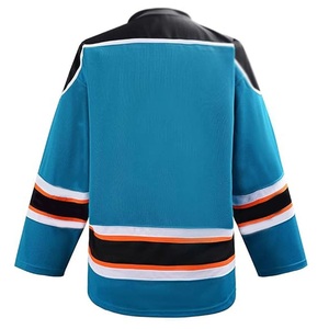 Maillots de hockey sublimés, design personnalisé, broderie de logo, vêtements de hockey, uniformes, maillot réversible, style hockey sur glace - Product Image 2