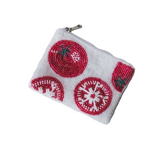 Monedero de moda hecho a mano con cuentas y bordado floral, monedero con logotipo personalizado y bordado de cuentas de semillas para regalos. - Product Image 5