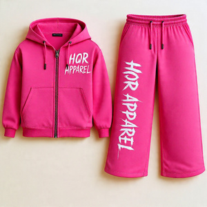 Conjunto de Sudadera con Capucha y Pantalones Deportivos de Dos Piezas, de Algodón Grueso de 320g, Ecológico, Lavado Ácido, con Cierre, para Hombre, Personalizable, de Alta Calidad - Product Image 1