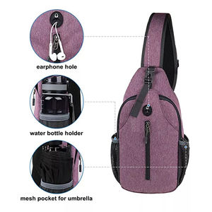 Sac à bandoulière réglable unisexe élégant et imperméable, sac à bandoulière décontracté pour le voyage - Product Image 6