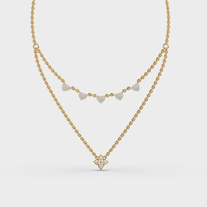 Collar de oro con moissanita, colgante floral, cadena elegante, regalo de joyería romántico para mujer - Product Image 2