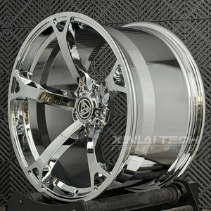 Jantes en alliage forgées XINLAI sur mesure, polies miroir, 5 branches, 18-22 pouces, concaves avec découpes en forme de <span class=keywords><strong>cale</strong></span>, 5x114.3 5x120 5x112 pour Nissan GTR - Product Image 2