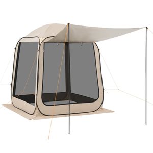 Tenda a schermo pop-up 6x6 piedi per 4-6 persone con tendalino esteso e borsa per il trasporto - Product Image 1
