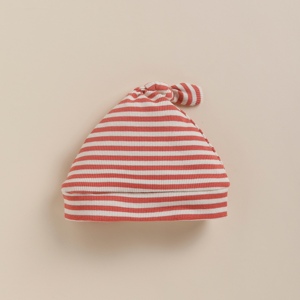 Bonnet en bambou biologique de qualité supérieure avec design à rayures de baies Confort et style pour bavoirs de bébé - Product Image 2