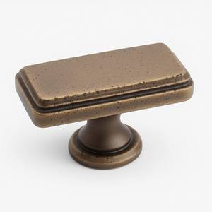 Poignée de porte en laiton de style vintage, design rond solide, finition antique pour quincaillerie de porte d'entrée - Product Image 6