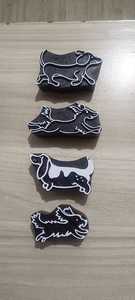 Authentic Hand Carved <b>Wooden</b> <b>Blocks</b> for Textile Printing Traditional Sheesham Wood Floral Stamp DIY Pottery Clay Craft Tool - Product Image 5