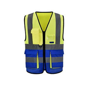 Gilet de sécurité réfléchissant haute visibilité, vêtements de sécurité unisexes, veste sans manches, logo personnalisé, gilet de travail softshell - Product Image 1