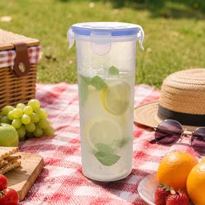 High Quality Leakproof Flip Top <b>Plastic</b> Reusable Eco-Friendly Dishwasher Safe Lightweight Travel Drinking Bottle Modern Design - Product Image 1