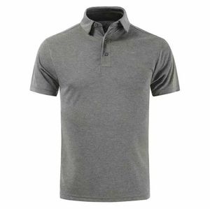 Polo de Manga Corta para Hombre, Color Gris Oscuro, Corte Regular, Tejido Transpirable, con Logotipo Estampado en la Parte Delantera - Product Image 6