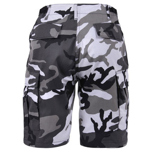 Shorts cargo camouflage pour homme, séchage rapide, tissu Oxford, taille mi-haute, fermeture boutonnée, style décontracté, poches - Product Image 2