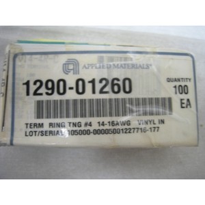 100 ชิ้นใหม่ AMAT 1290-01260 เทิร์มริง TNG # 4 14-16AWG - อุปกรณ์และชิ้นส่วนเซมิคอนดักเตอร์ระดับโลกที่เชื่อถือได้ - Product Image 4