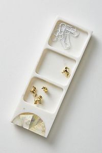 Marble Rectangle <b>Tray</b> Modern Multi-Functional Handicraft Decorative Countertop Organizer for <b>Bathroom</b> <b>Vanity</b> Jewelry Perfume - Product Image 3
