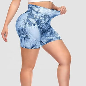 กางเกงขาสั้นสำหรับผู้หญิงใส่ทุกวัน เอวสูง ยืดหยุ่นได้ เหมาะสำหรับออกกำลังกาย วิ่ง โยคะ สวมใส่สบาย - Product Image 2