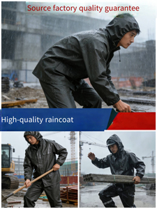 SELF INDUSTRIES Men's <b>Waterproof</b> Windproof Breathable Wool/Polyester Safari Jacket Stand Collar Wool Liner Single Button Closure - Product Image 6