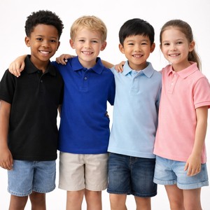 Camiseta Polo para Niños OEM, Ecológica, Personalizable con Logotipo, de Algodón, Manga Corta, Informal, de Verano, para Niños y Niñas - Product Image 1
