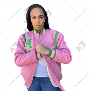 Chaqueta de Béisbol Varsity Formal de Lana 100% Algodón con Logotipo Personalizado OEM, Chaqueta Universitaria Unisex de Talla Grande para Invierno, Venta al Por Mayor - Product Image 4