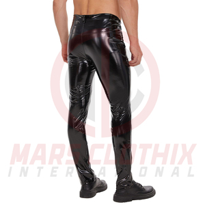 Pantalones de cuero para hombre, diseño único, estilo casual, con logo personalizado, pantalones de cuero para chicos, los más vendidos. - Product Image 2