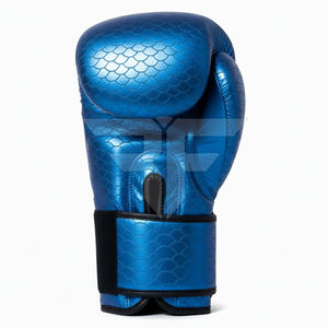 Guantes de Boxeo Profesionales de Cuero Hechos a Medida, de Alta Calidad, con Cierre de Gancho y Bucle, Transpirables, Cómodos y Duraderos para Entrenamiento - Product Image 1