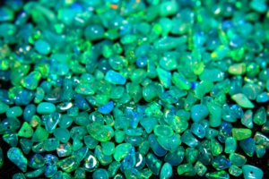 Ethiopian Green Opal Semiprecious Uncut Loose Beads Natural Irregular Shape Green Smoked Treatment 3-5mm Size Drilled Gemstone - Product Image 6