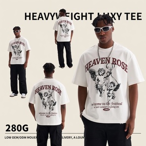 เสื้อยืดผู้ชายลำลองพิมพ์ลายกราฟิก ผ้าฝ้าย 100% ระบายอากาศได้ดี คอกลม นุ่มสบาย รับทำโลโก้ สตรีทแวร์ ขายส่งจำนวนมาก ผู้ผลิต OEM - Product Image 4