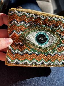 Porte-monnaie perlé en forme de sardine, boîte de conserve rétro, couleurs vintage, petite pochette, trousse de maquillage, accessoire de voyage côtier, cadeau pour les amoureux des poissons - Product Image 3